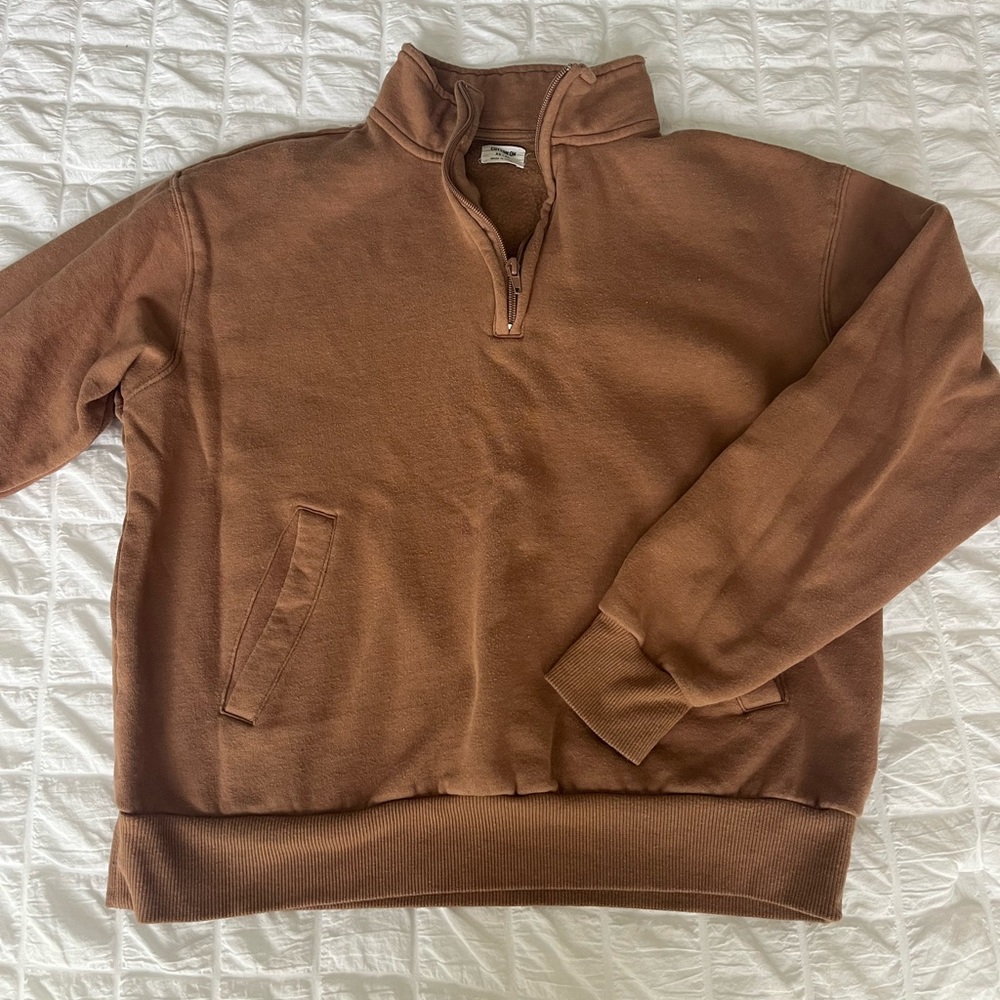 cotton on quarter zip sweatshirt